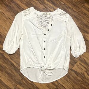 Women’s Solitaire Button Top Sz S